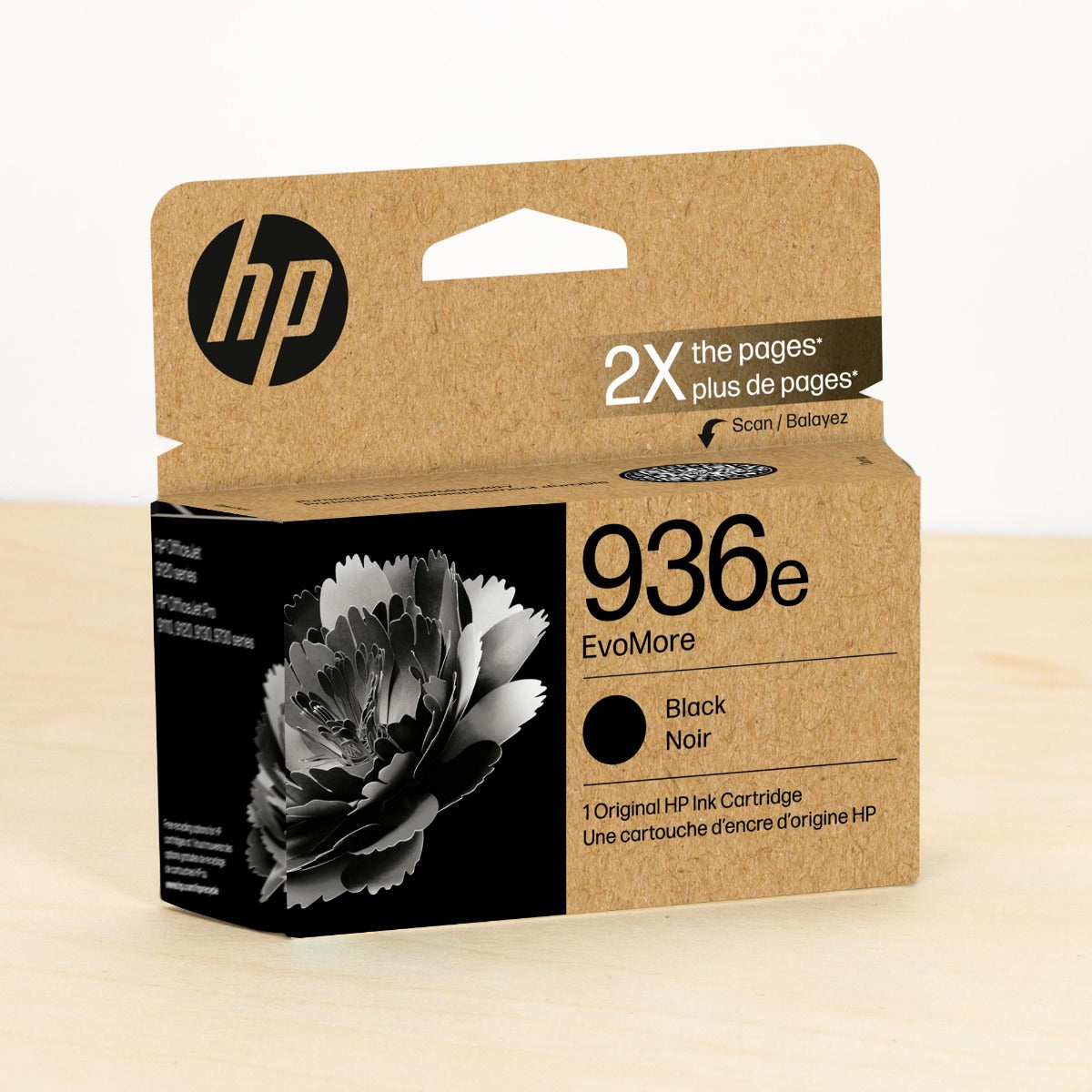 OEM HP 936e EvoMore Black Ink Cartridge (2,500 Pages)