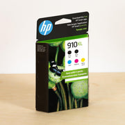 OEM HP 910XL BCMY High Yield Ink Cartridges 5-Pack (825 Pages)