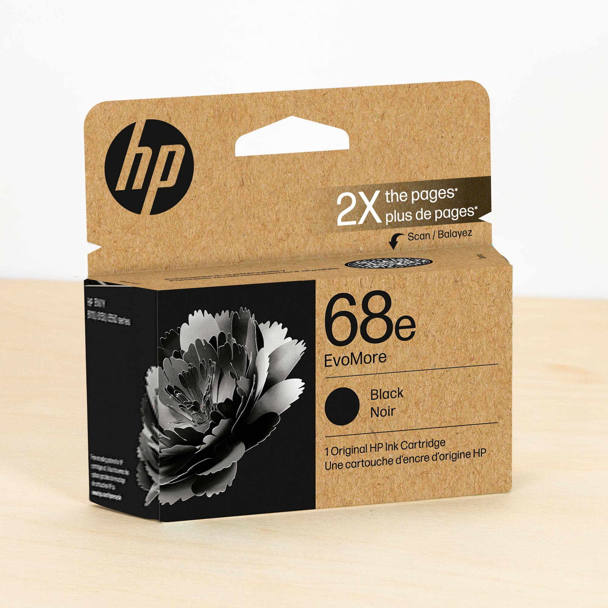 OEM HP 68e EvoMore Black Ink Cartridge (320 Pages)
