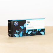 OEM HP 764 Cyan Ink Cartridge 300-ml
