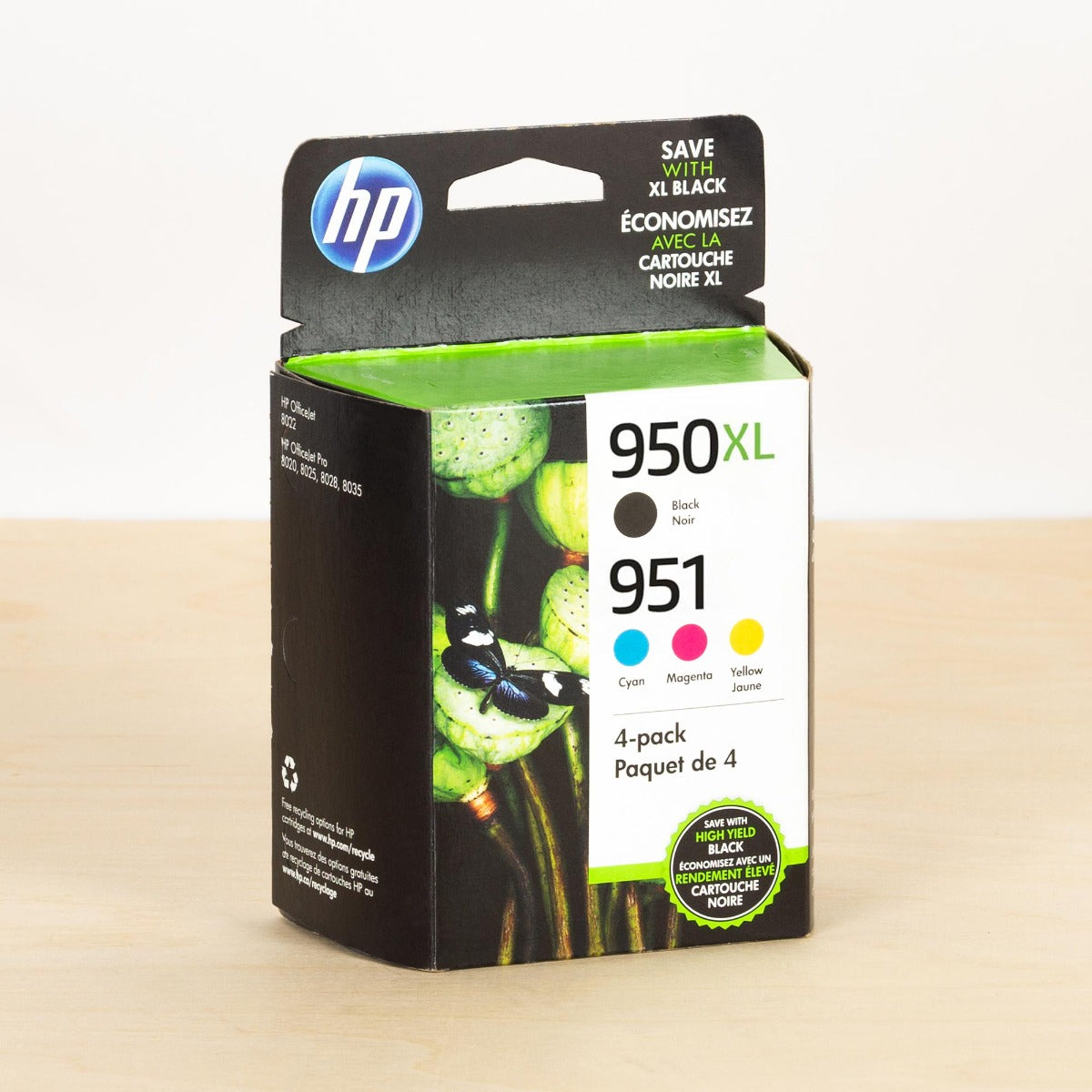 OEM HP 951/950XL Black, Cyan, Magenta, Yellow Ink Cartridge 4 Pack (700 Pages)