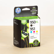 OEM HP 951/950XL Black, Cyan, Magenta, Yellow Ink Cartridge 4 Pack (700 Pages)