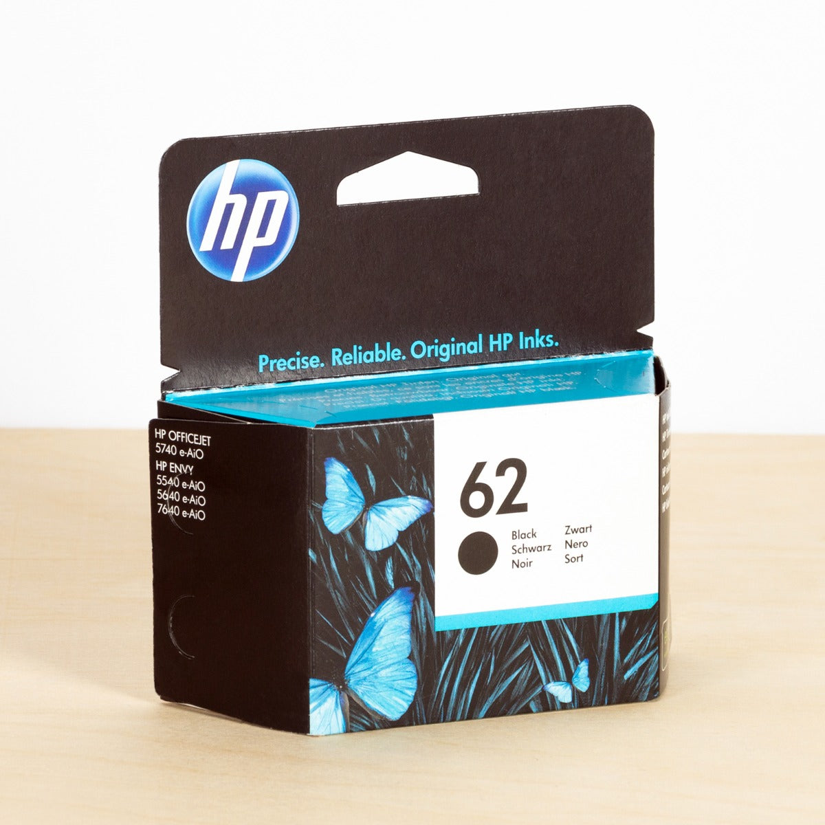 OEM HP 62 Black Ink Cartridge (200 Pages)