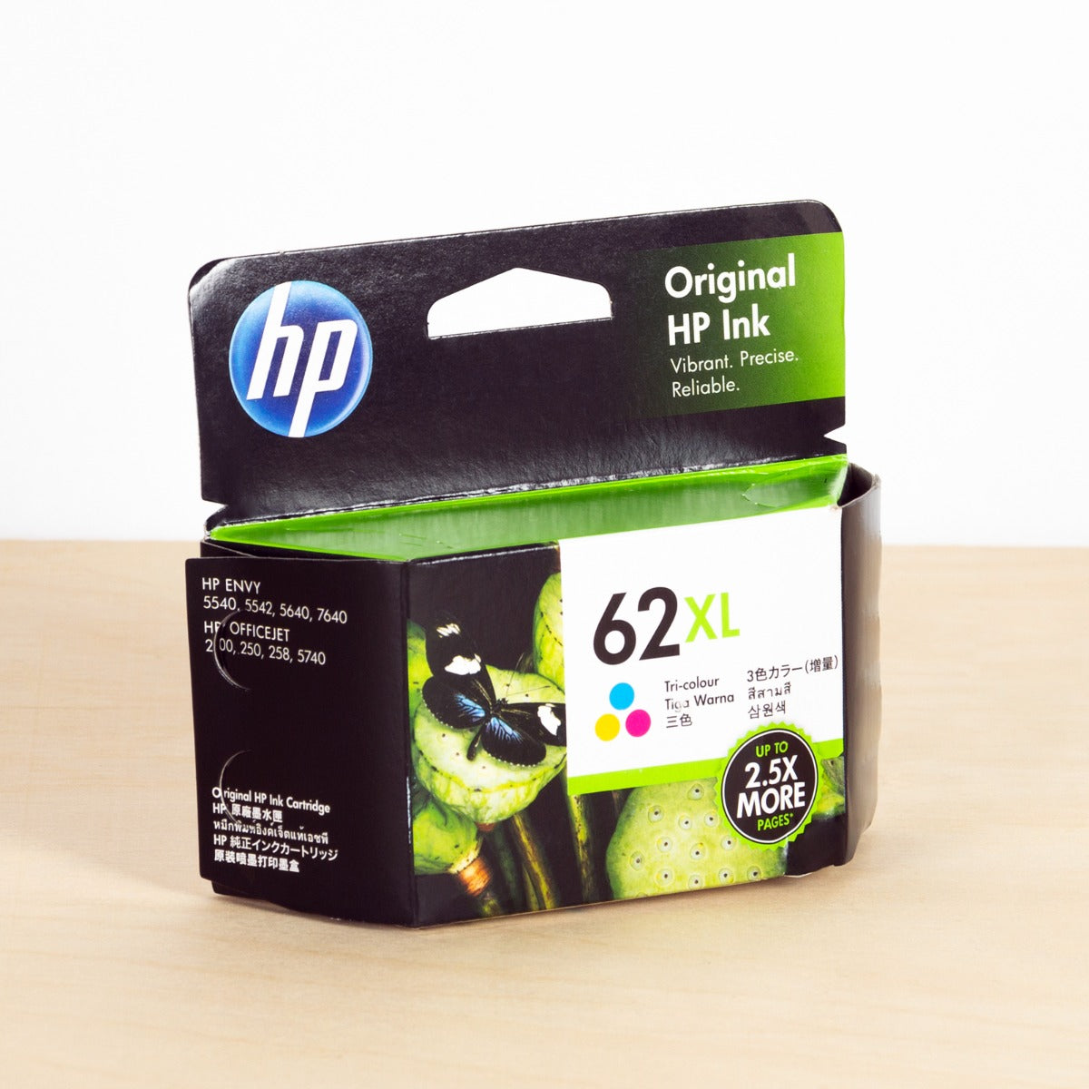 OEM HP 62XL High Yield Tri-Color Ink Cartridge (415 Pages)