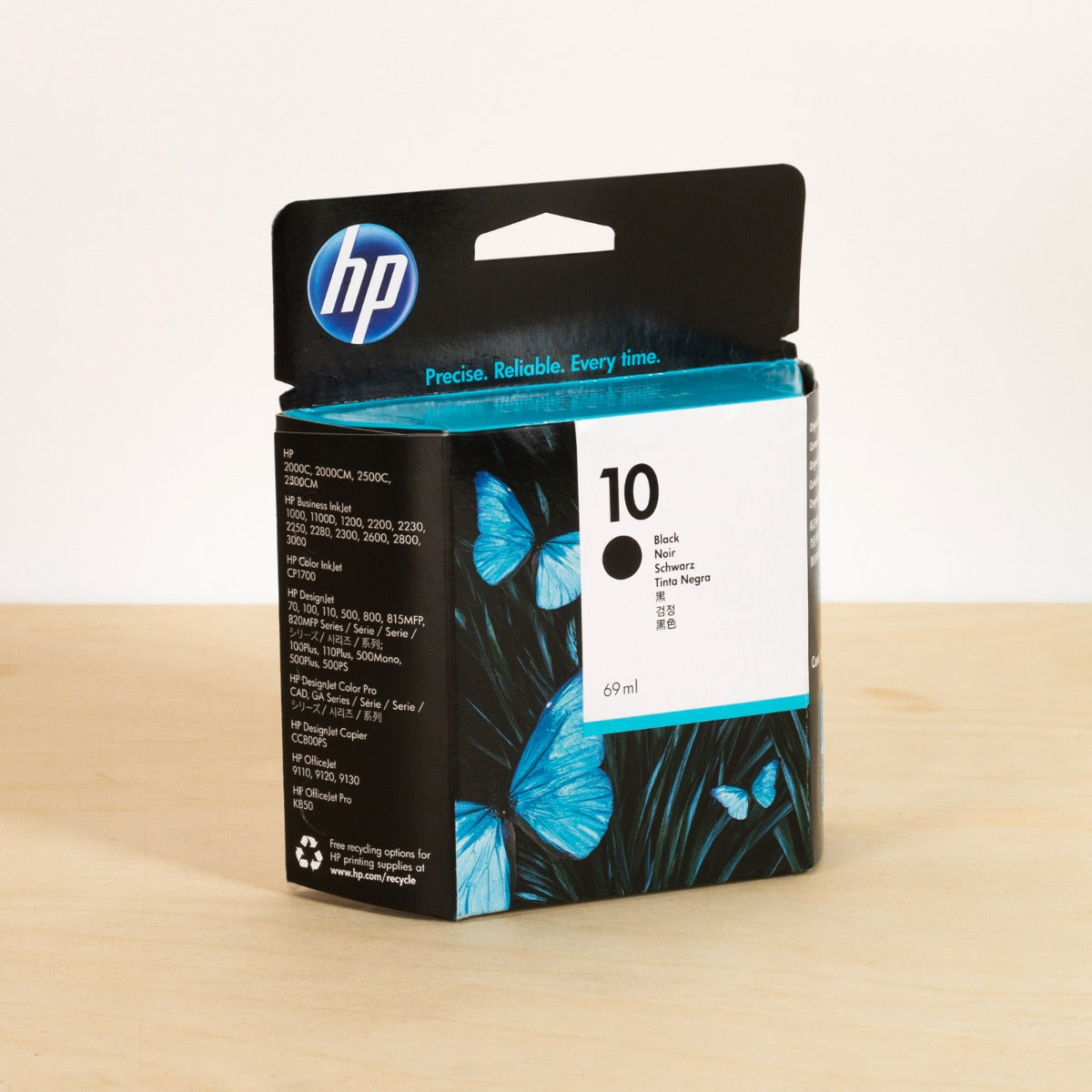 OEM HP C4844A (HP 10) Black Pigment-Based High Yield Ink Cartridge (2,200 Pages)
