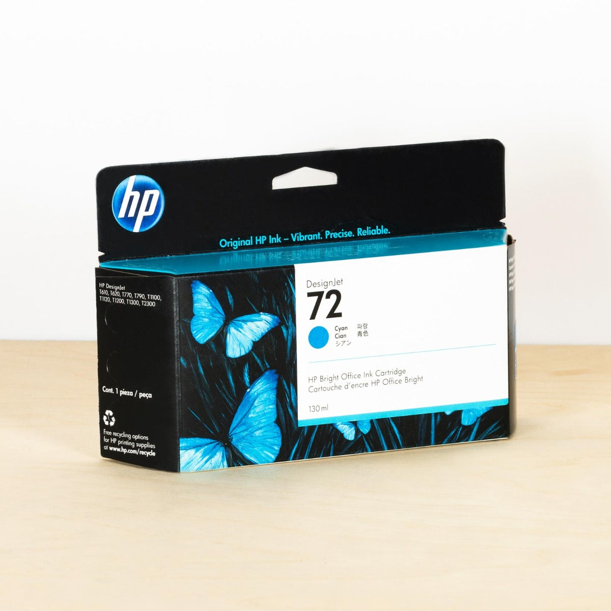 OEM HP 72 Cyan Ink Cartridge, C9371A