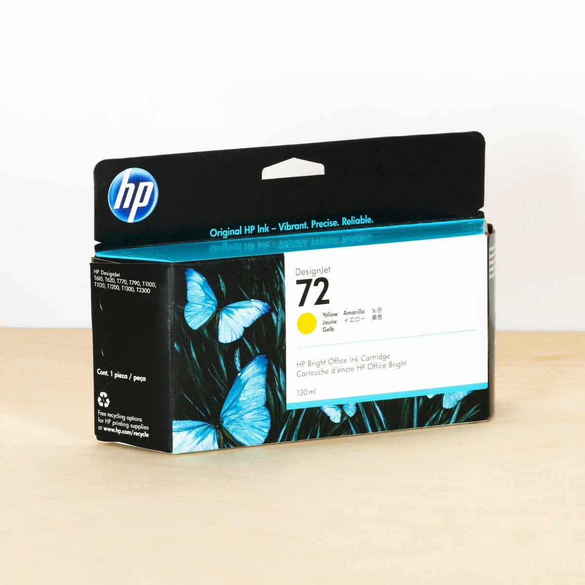 OEM HP 72 Yellow Ink Cartridge, C9373A