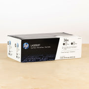 OEM HP CB436AD Black Laser Toner Cartridge Dual Pack (4,000 Pages)