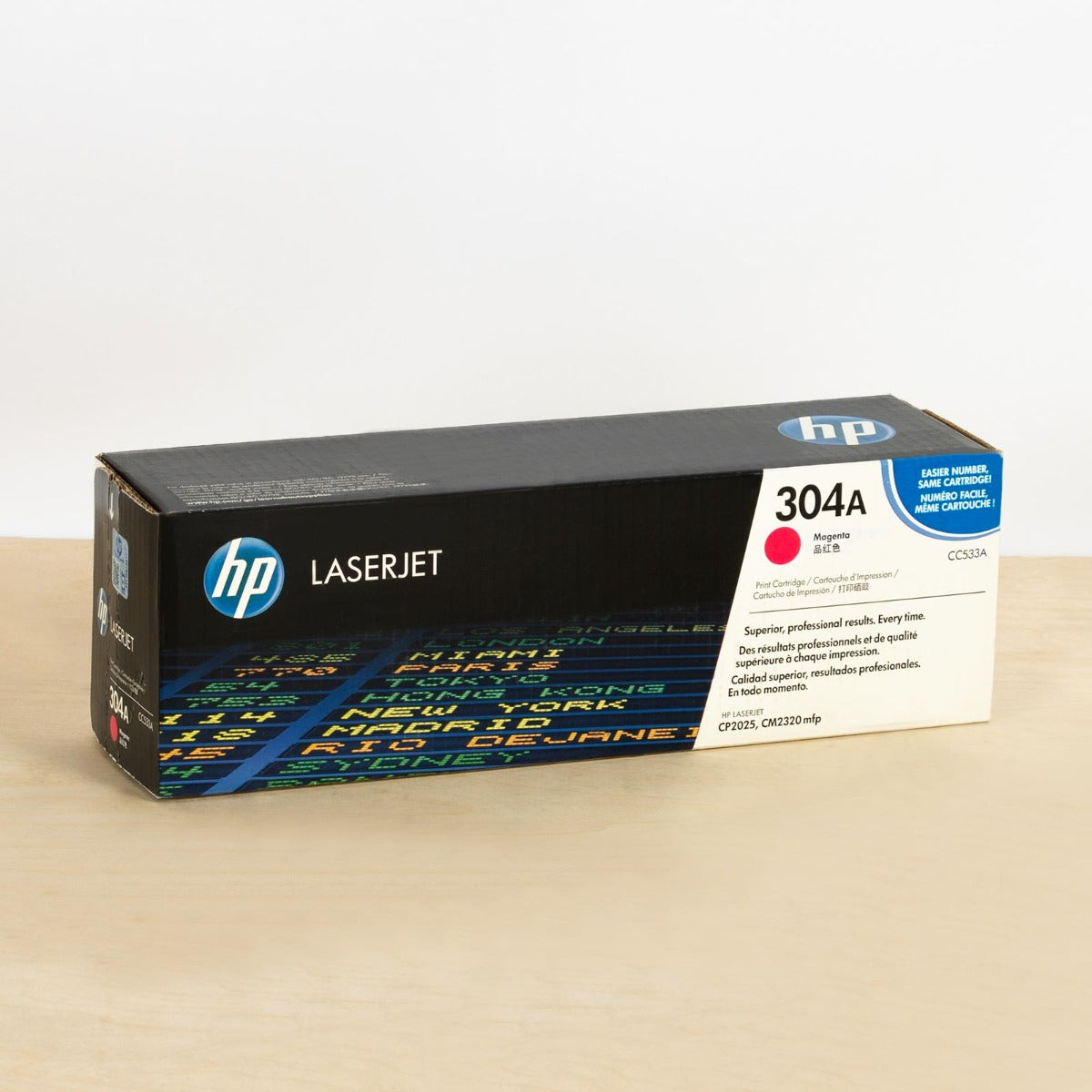 OEM HP CC533A Magenta Laser Toner Cartridge (2,800 Pages)