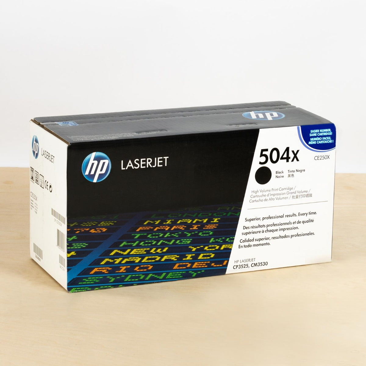 OEM HP CE250X Black Laser Toner Cartridge (10,500 Pages)