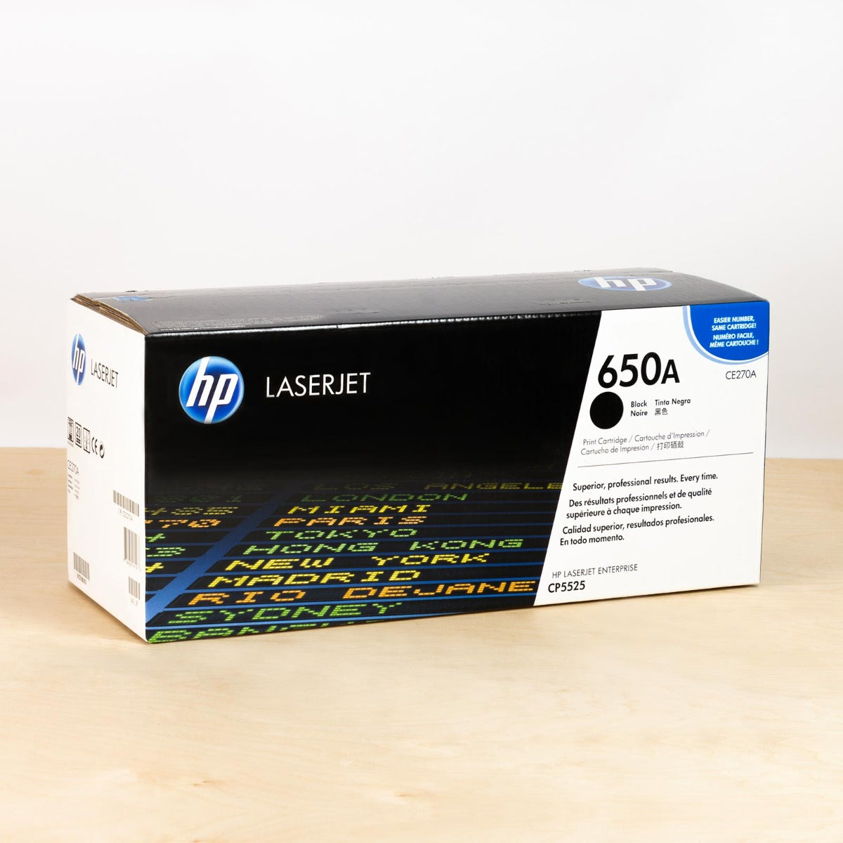 OEM HP CE270A Black Toner Cartridge (13,500 Pages)