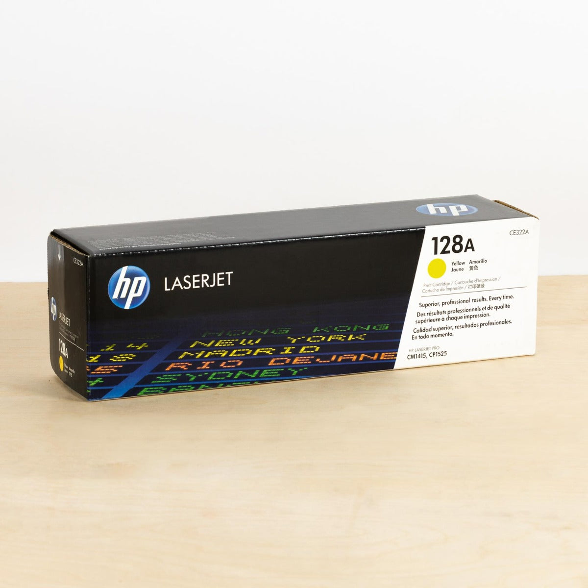 OEM HP CE322A Yellow Toner Cartridge (1,300 Pages)