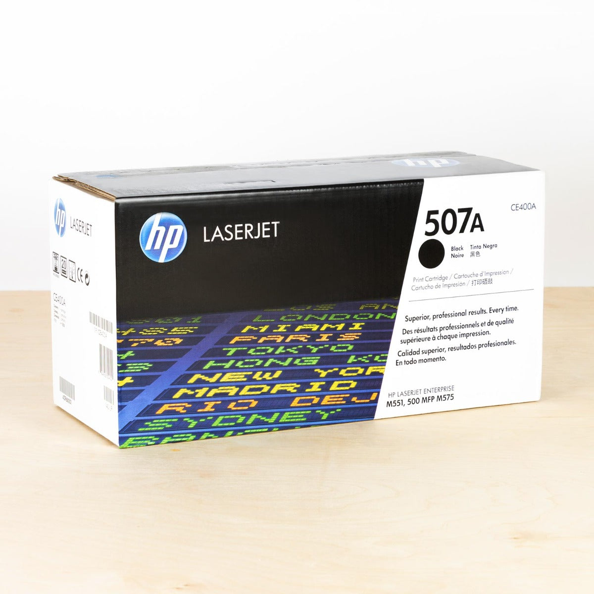 OEM HP CE400A (HP 507A) Black Laser Toner Cartridge (5,500 Pages)