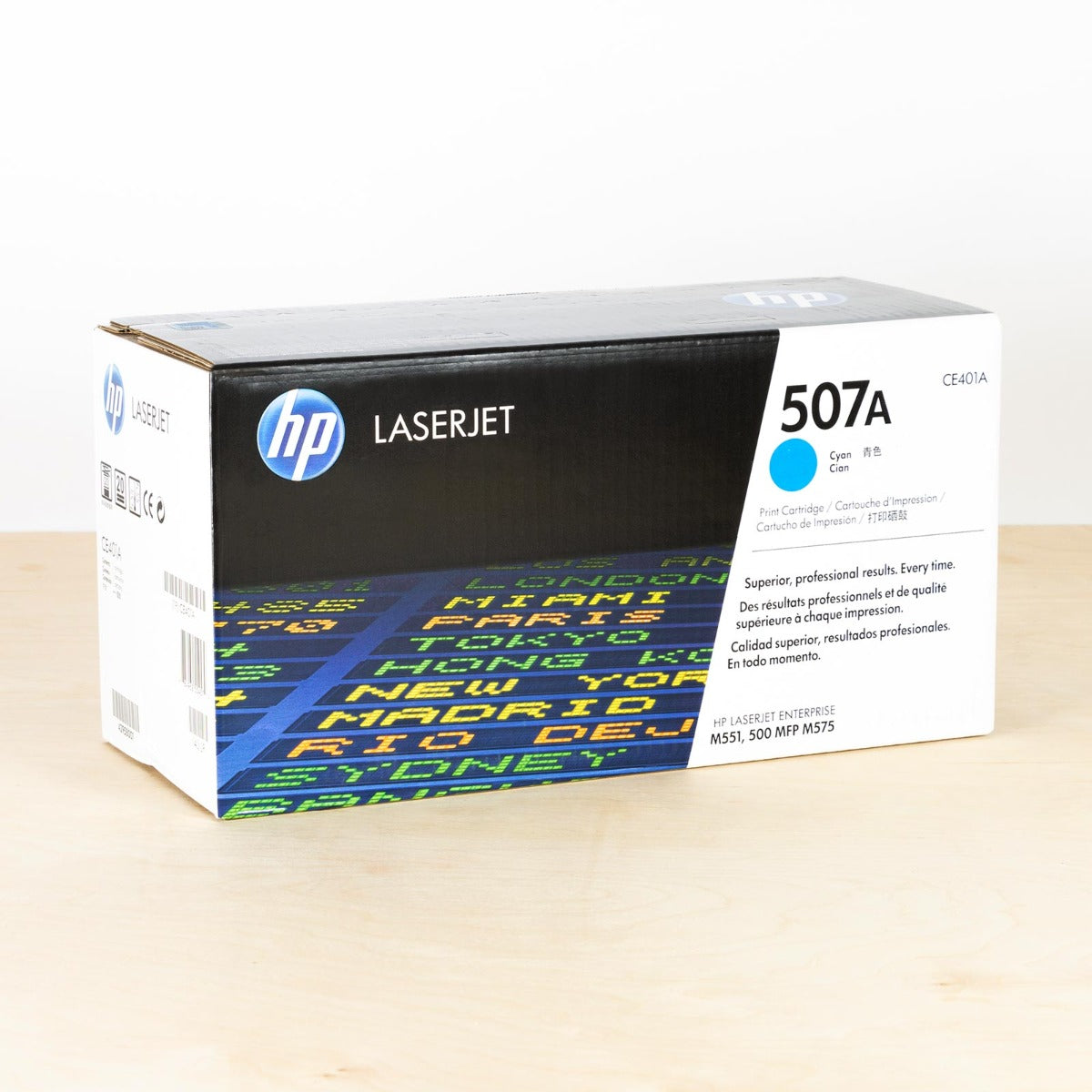 OEM HP CE401A (HP 507A) Cyan Laser Toner Cartridge (6,000 Pages)