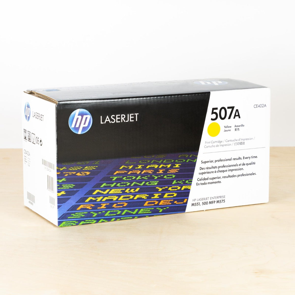 OEM HP CE402A (HP 507A) Yellow Laser Toner Cartridge (6,000 Pages)