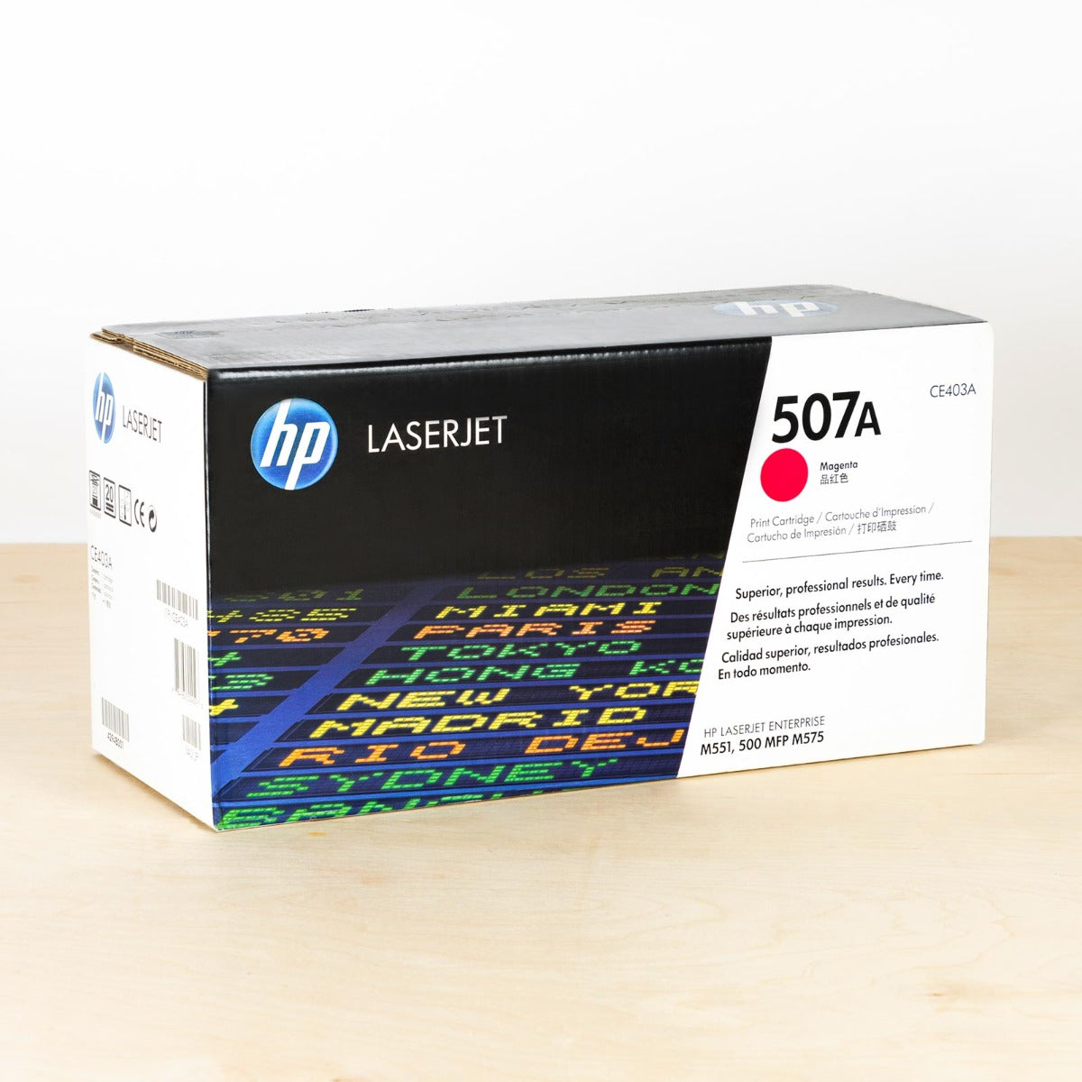 OEM HP CE403A (HP 507A) Magenta Laser Toner Cartridge (6,000 Pages)