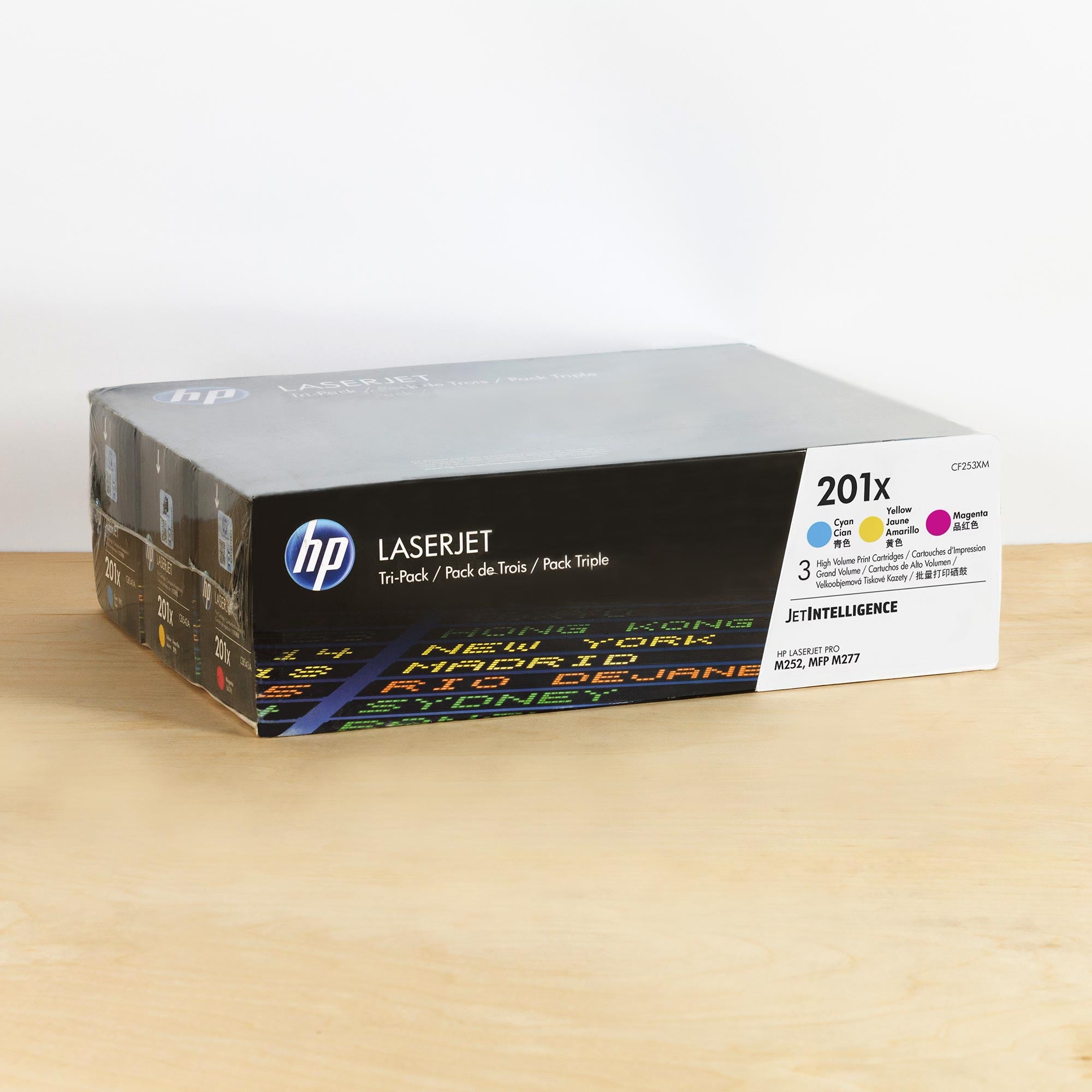 OEM HP 201X High Yield CMY Toner Cartridges 3-pack (2,300 Pages)