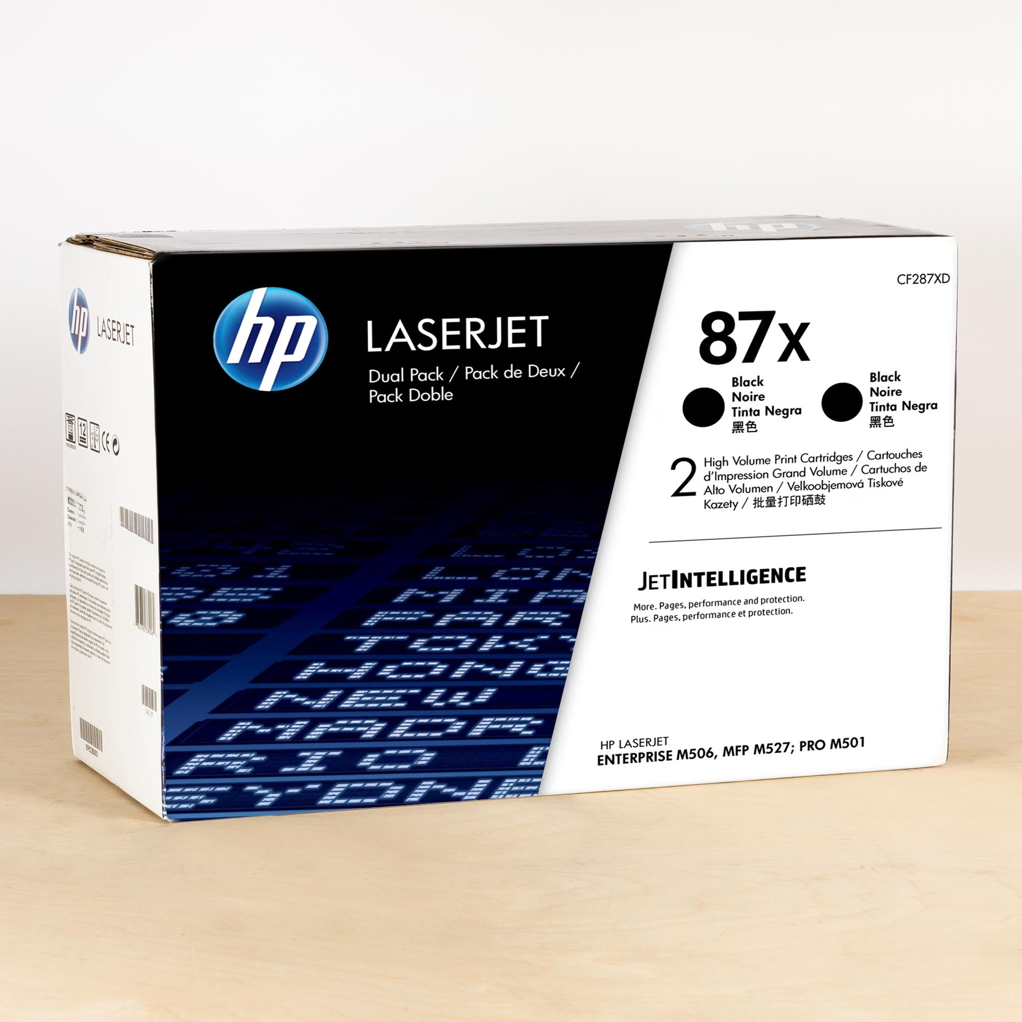 OEM HP 87X HY Black Toner Cartridge 2-pack (10,000 Pages)