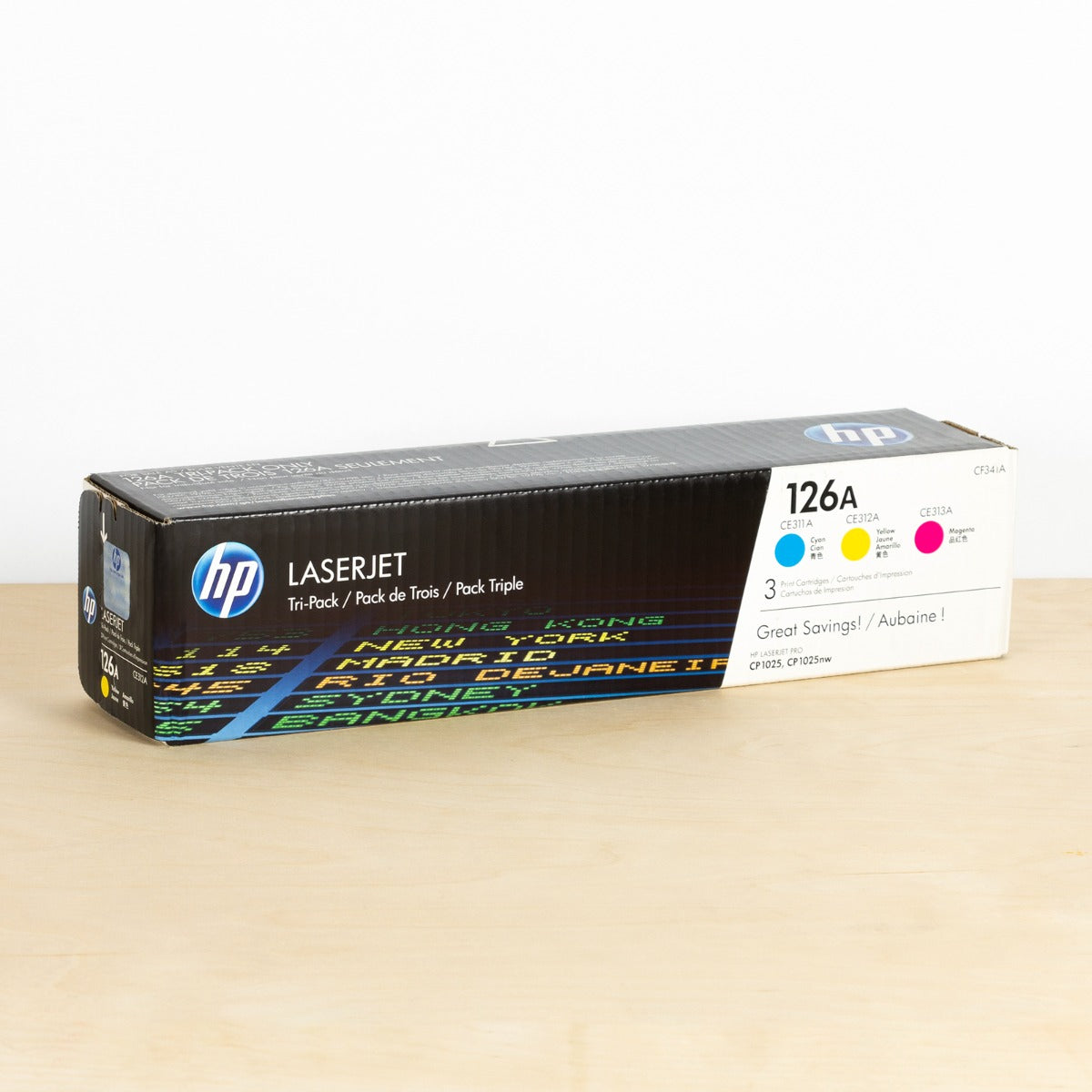 OEM HP 126A C/M/Y Toner 3-Pack (1,000 Pages)