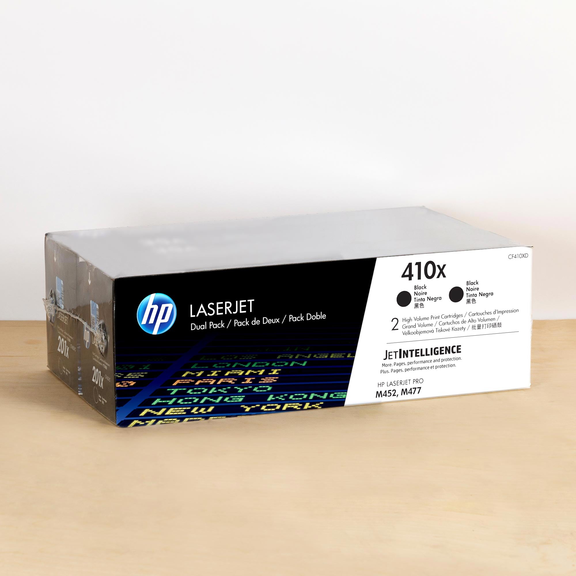 OEM HP 410X High Yield Black LaserJet Toner Cartridges 2-pack