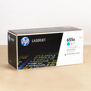OEM HP 655A Cyan Toner Cartridge (10,500 Pages)