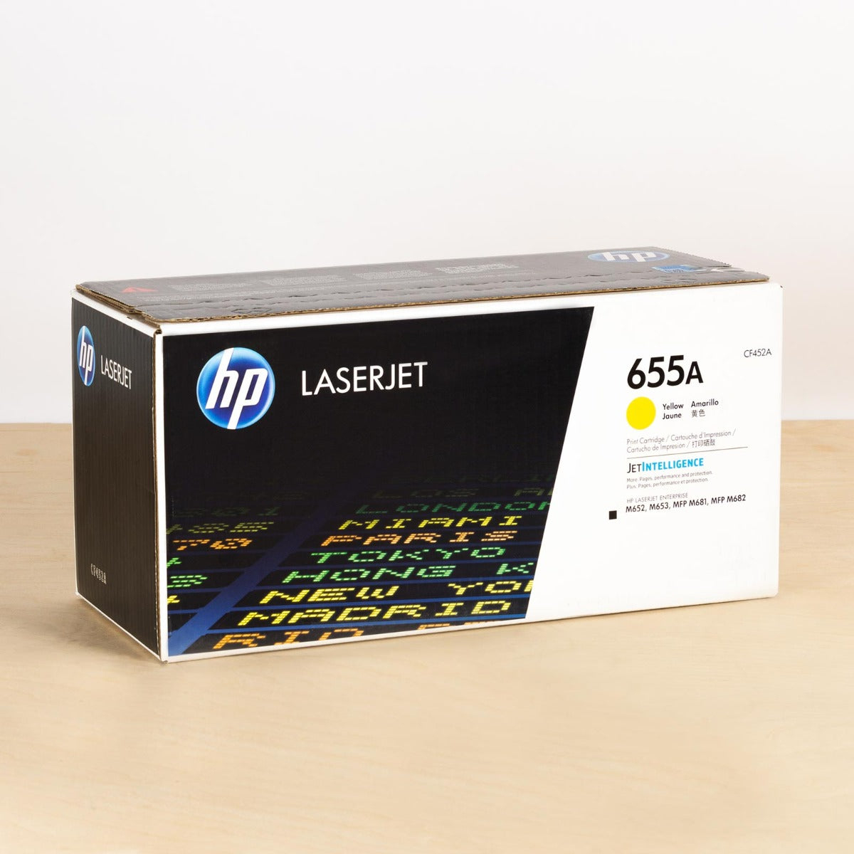OEM HP 655A Yellow Toner Cartridge (10,500 Pages)