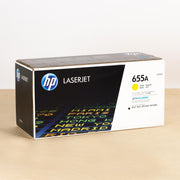 OEM HP 655A Yellow Toner Cartridge (10,500 Pages)