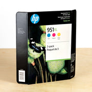 OEM HP 951XL High Yield Ink Cartridges (Cyan, Magenta, Yellow) (4,500 Pages)