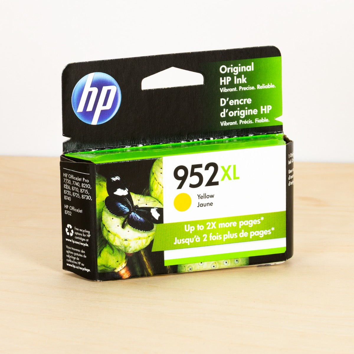 OEM HP 952XL High Yield Yellow Ink Cartridge (1,600 Pages)