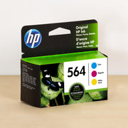 OEM HP 564 3-pack C/M/Y Ink Cartridges (300 Pages)