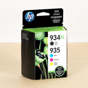 OEM HP 934XL/935 Ink Cartridges (1 Black High Yield, 3 Color Standard Yield)