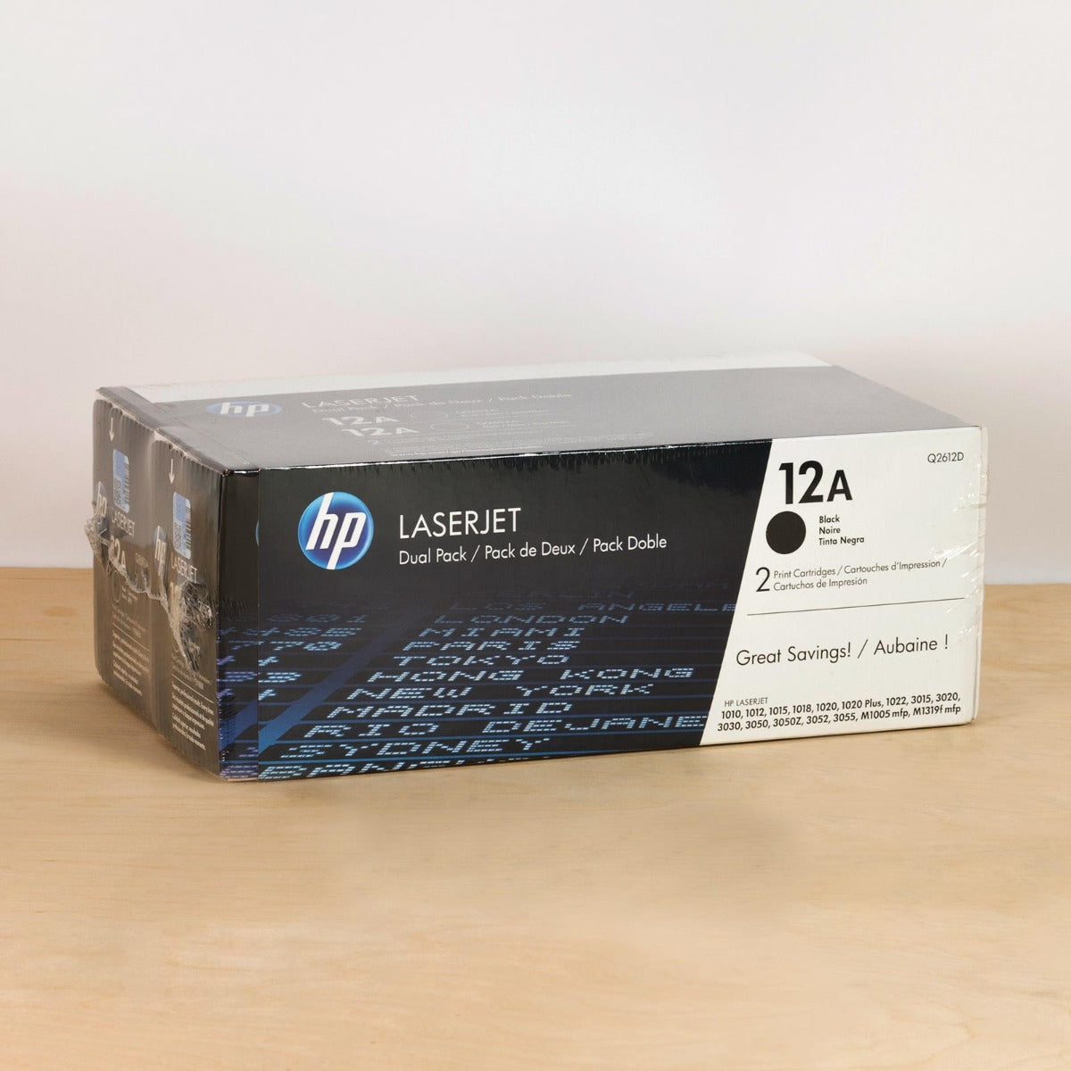 OEM HP Q2612AD Black Laser Toner Cartridge Dual Pack (4,000 Pages)