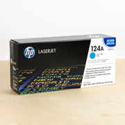 OEM Hewlett Packard Q6001A (HP 124A) Cyan Laser Toner Cartridge (2,000 Pages)