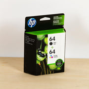 OEM HP 64 2-pack Black/Tri-color Ink Cartridges (765 Pages)