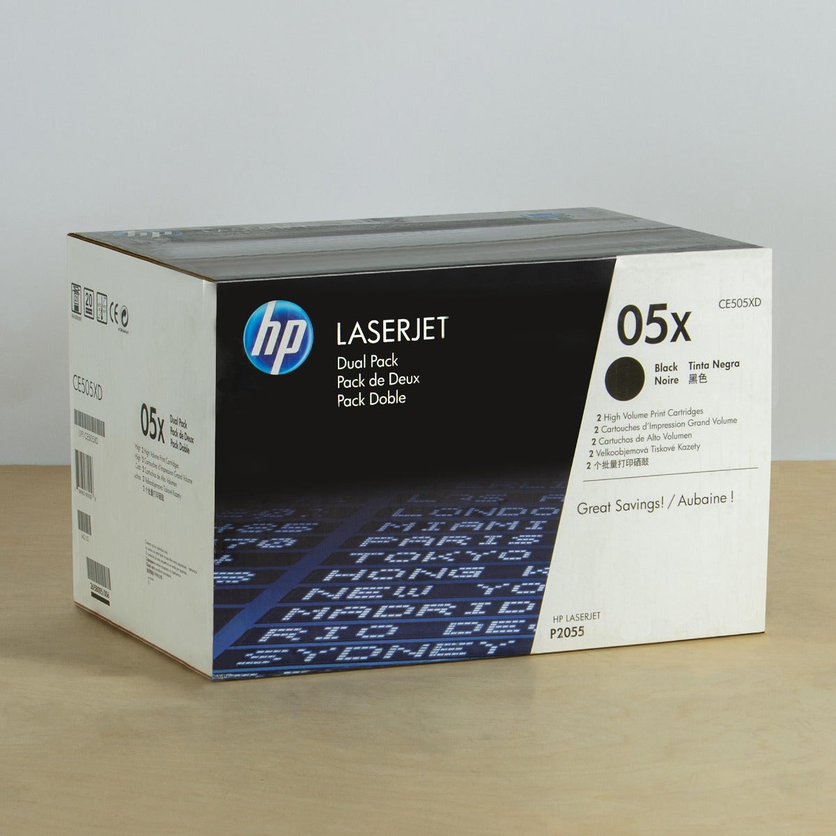 OEM HP CE505XD Black Laser Toner Cartridge (13,000 Pages)