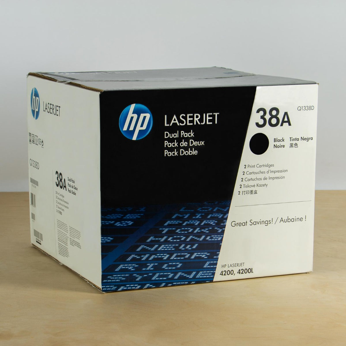 OEM HP Q1338D Black Laser Toner Cartridge Dual Pack (24,000 Pages)