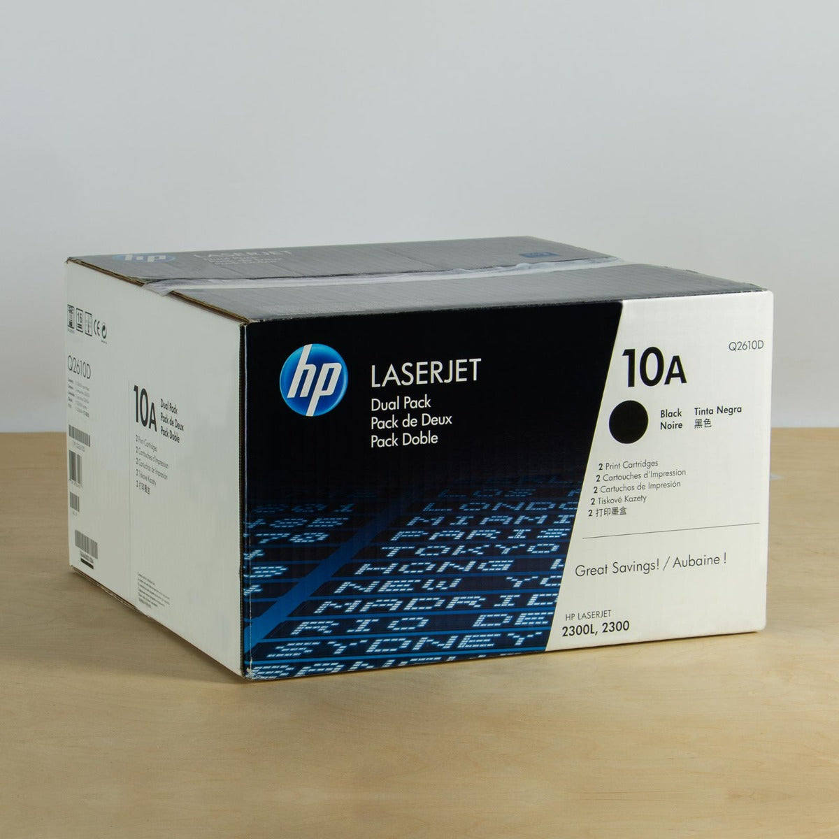 OEM HP Q2610D Black Laser Toner Cartridge Dual Pack (12,000 Pages)