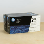 OEM HP Q7553X Black Laser Toner Cartridge Dual Pack (14,000 Pages)