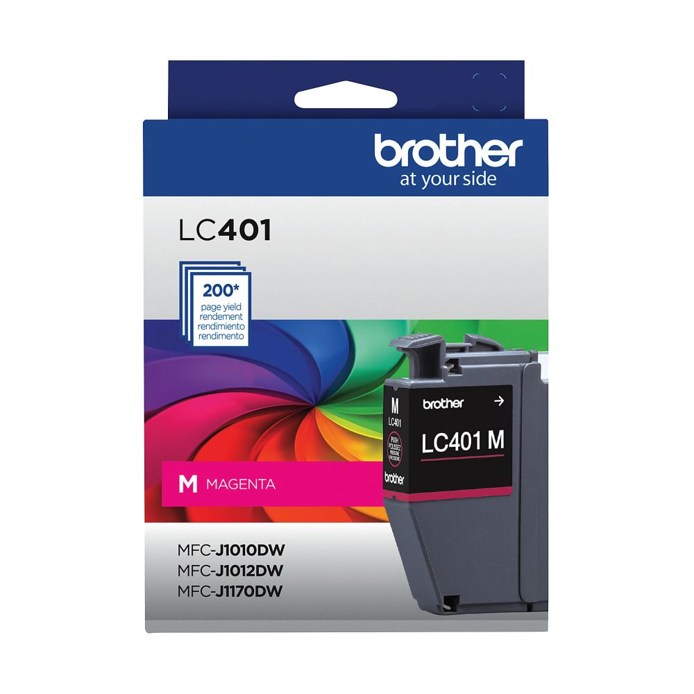 OEM Brother LC401M Magenta Ink Cartridge (200 Pages)