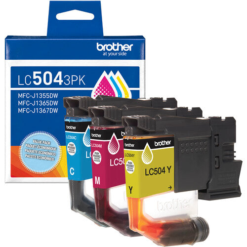 OEM Brother LC5043PK Standard Yield Cyan, Magenta, and Yellow Ink Cartridge