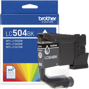 OEM Brother LC504BK Black Ink Cartridge (600 Pages)