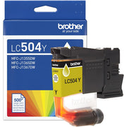 OEM Brother LC504Y Yellow Ink Cartridge (500 Pages)
