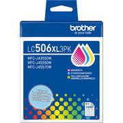 OEM Brother LC506XL3PK High Yield Ink Cartridge Set of 3 (Cyan, Magenta, Yellow)