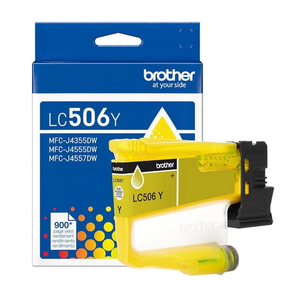 OEM Brother LC506Y Yellow Ink Cartridge (900 Pages)