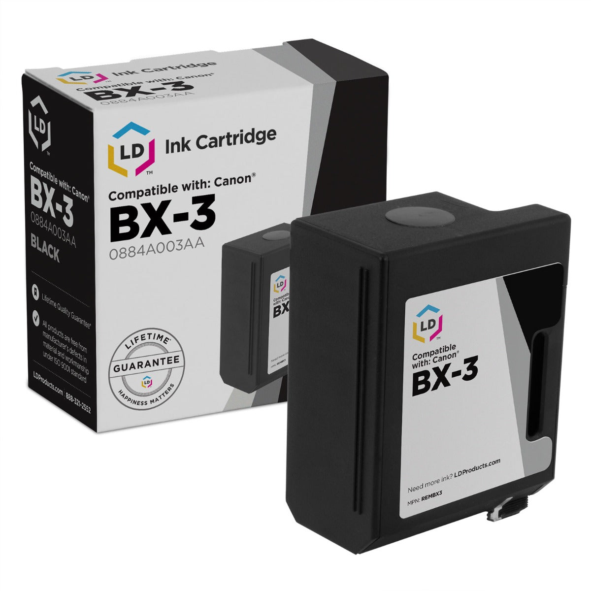 Remanufactured Canon BX3 Black Ink Cartridge (2,000 Pages)