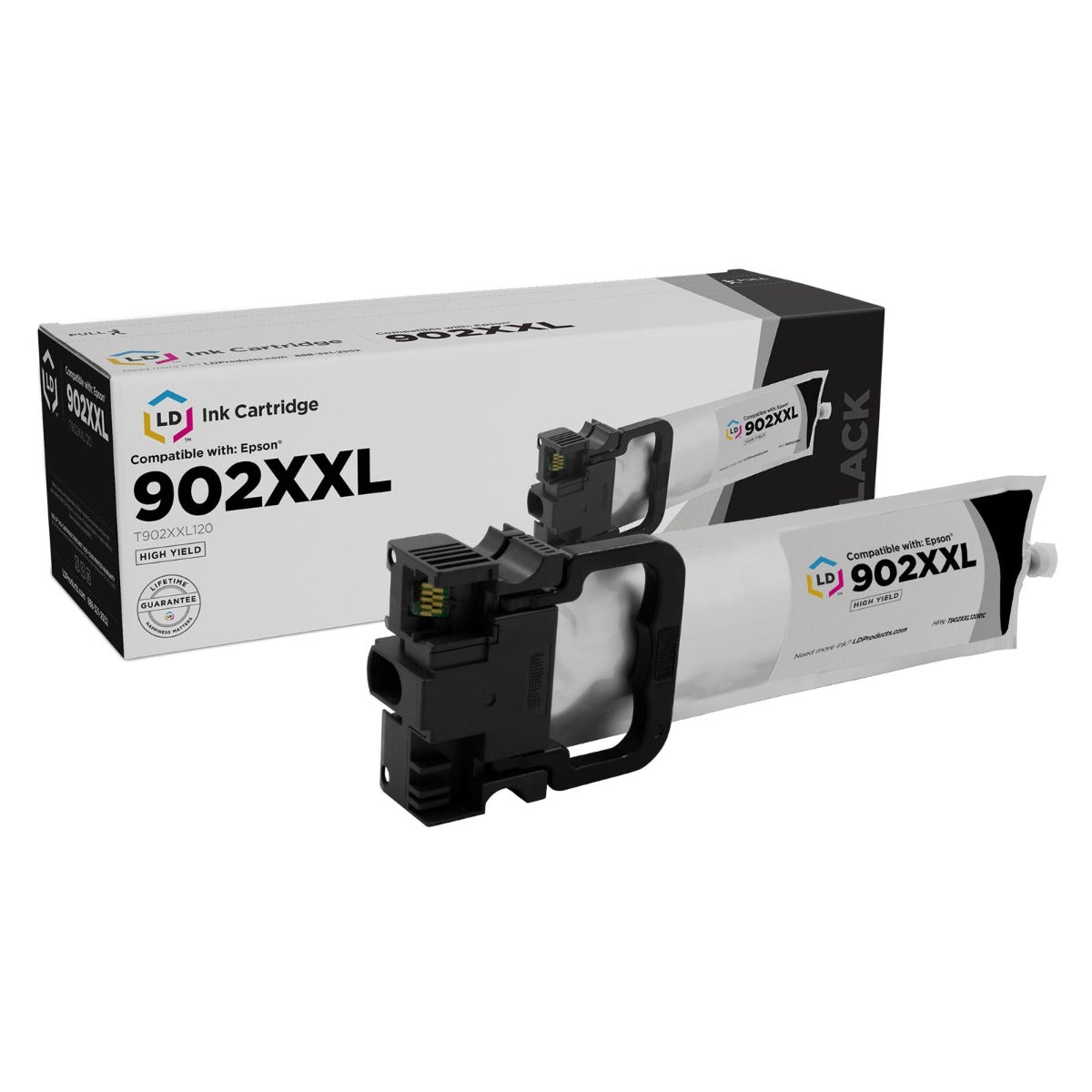 Remanufactured Epson T902XXL120 Extra High Yield Black Ink Cartridge (10,000 Pages)
