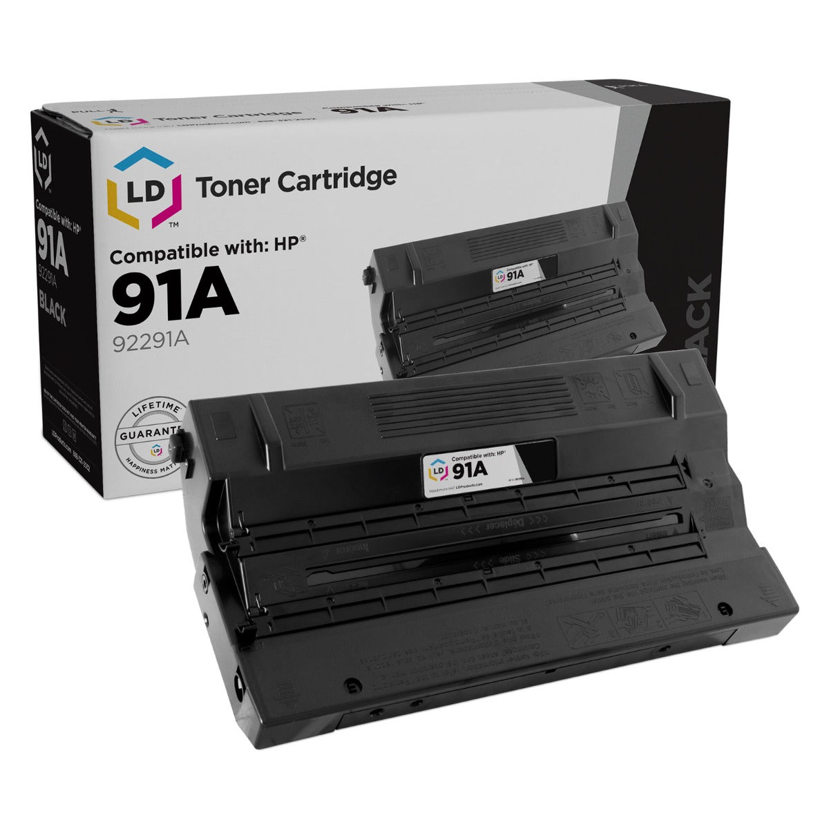 Remanufactured HP 92291A Black Toner Cartridge