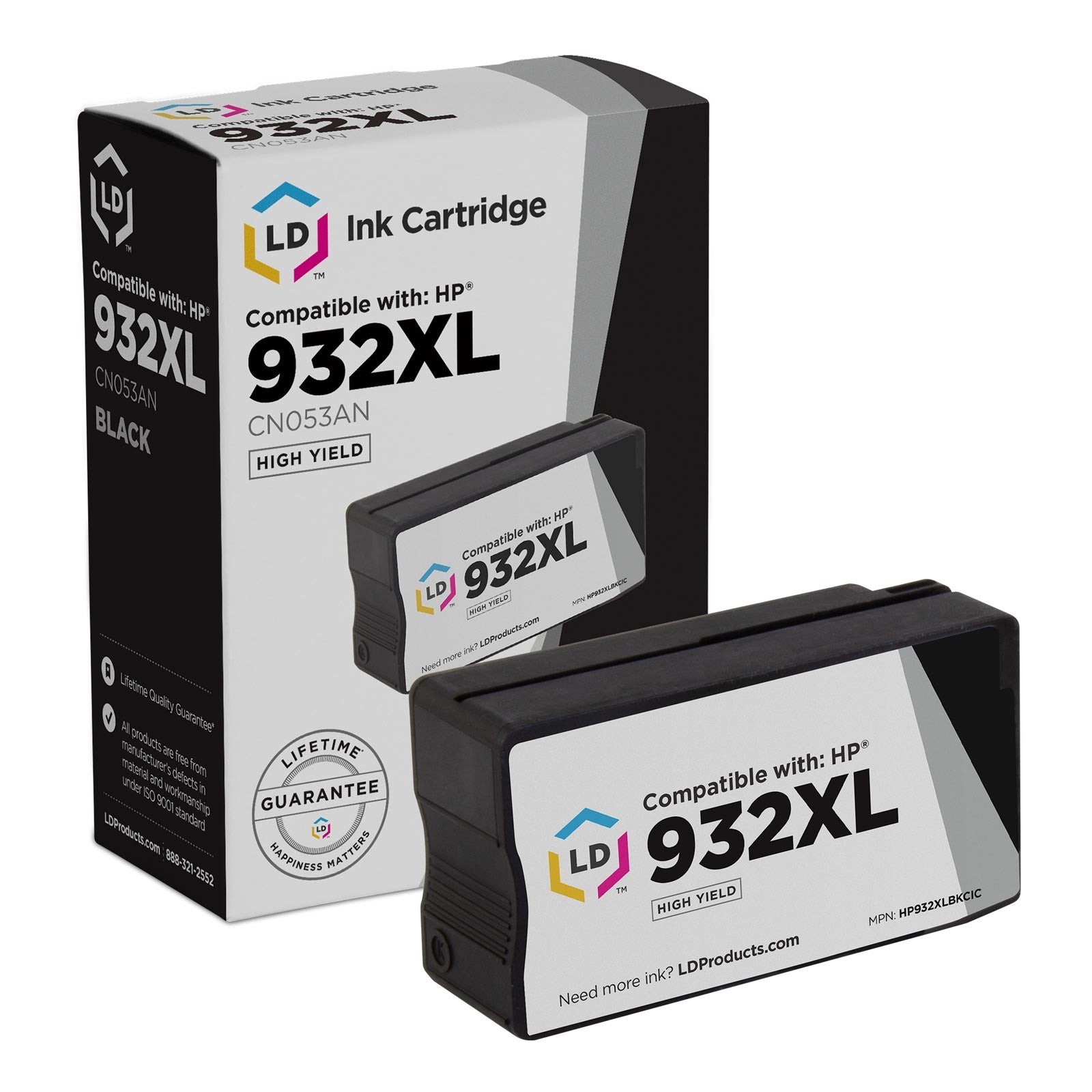 Compatible HP CN053AN / 932XL High Yield Black Ink Cartridge