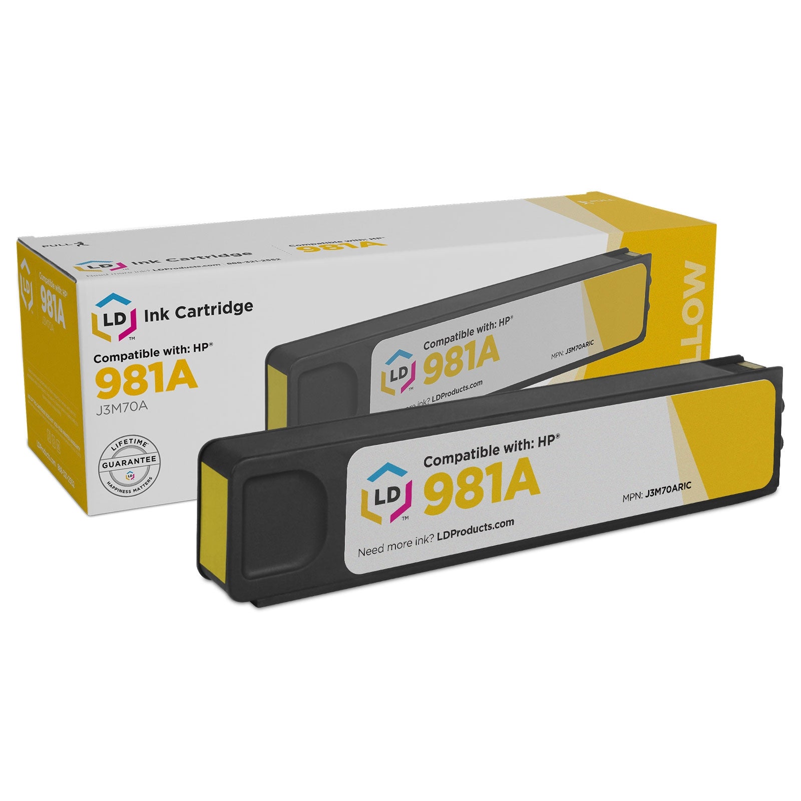 Remanufactured HP 981A Yellow Ink Cartridge (6,000 Pages)