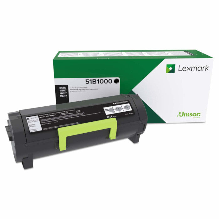 OEM Lexmark 51B1000 Black Toner Cartridge (2,500 Pages)